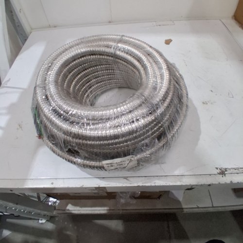 METAL CLAD (MC) CABLE WITH GROUND, 8 GAUGE ELECTRIC WIRE WITH ALUMINUM ARMOR- 100 FT 8/3- image 3