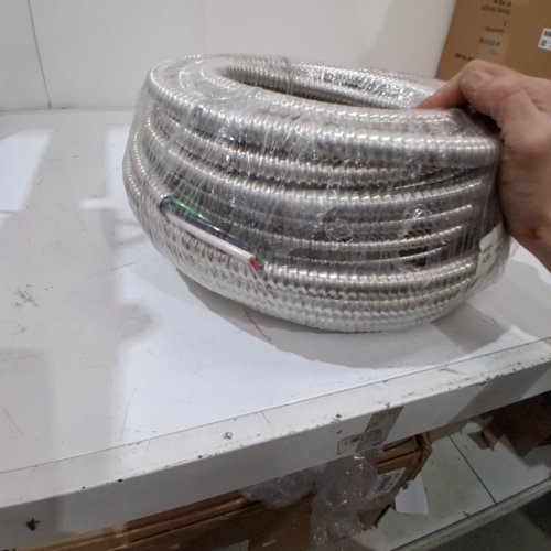 METAL CLAD (MC) CABLE WITH GROUND, 8 GAUGE ELECTRIC WIRE WITH ALUMINUM ARMOR- 100 FT 8/3- image 4