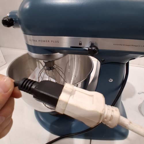 KITCHENAID STAND MIXER WITH 10 SPEEDS, HOOK, BEATER, AND WHISK ATTACHMENTS - 4.5 QT - BLUE (MODEL: KSM96AG) image 2