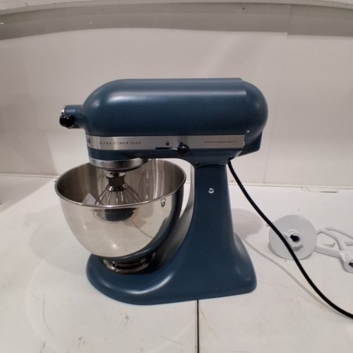 KITCHENAID STAND MIXER WITH 10 SPEEDS, HOOK, BEATER, AND WHISK ATTACHMENTS - 4.5 QT - BLUE (MODEL: KSM96AG) image 3