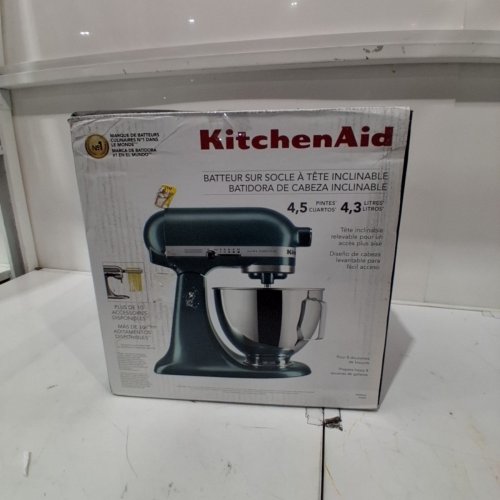 KITCHENAID STAND MIXER WITH 10 SPEEDS, HOOK, BEATER, AND WHISK ATTACHMENTS - 4.5 QT - BLUE (MODEL: KSM96AG) image 6