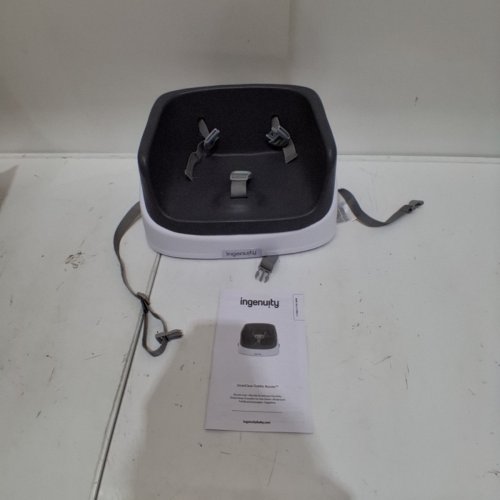 INGENUITY SMARTCLEAN TODDLER BOOSTER SEAT - 33LBS CAPACITY - WHITE/SLATE GREY (MODEL: 11786/11787-WW) image 2