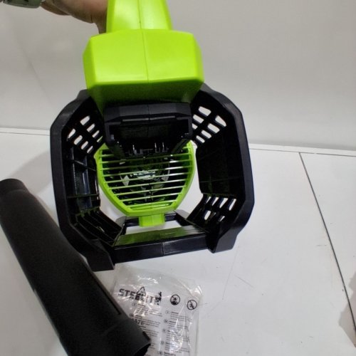 STEELITE CORDLESS LEAF BLOWER WITH 4.0AH BATTERY AND FAST CHARGER - 12V - GREEN\BLACK - (MODEL: DG010-1) image 5