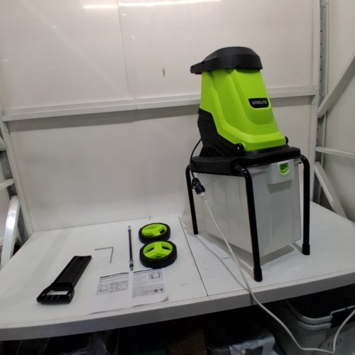 STEELITE ELECTRIC GARDEN SHREDDER - 120 V 15A; 50 L COLLECTION BOX - GREEN (MODEL: DG380-2) image 4