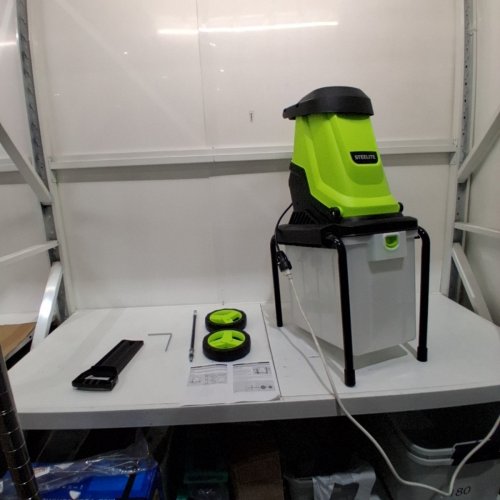 STEELITE ELECTRIC GARDEN SHREDDER - 120 V 15A; 50 L COLLECTION BOX - GREEN (MODEL: DG380-2) image 6