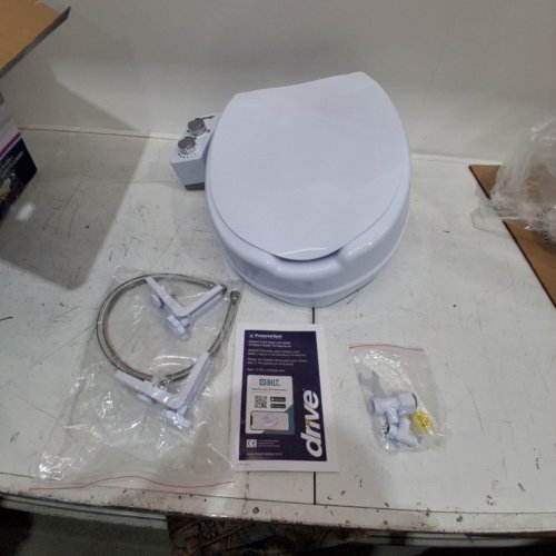 DRIVE MEDICAL PRESERVE TECH RAISE TOILET SEAT WITH BIDET- WHITE- (MODEL-RTL12C005-WH) image 2