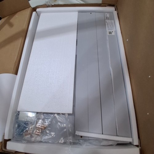 WOODEN WASHER AND DRYER COUNTERTOP WITH EDGE AND 2 HOOKS FOR LAUNDRY ROOM - 53.9" X 27.5" X 2.7" - GREY (MODEL: XYTM0929GY) image 2