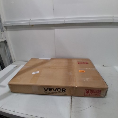 WOODEN WASHER AND DRYER COUNTERTOP WITH EDGE AND 2 HOOKS FOR LAUNDRY ROOM - 53.9" X 27.5" X 2.7" - GREY (MODEL: XYTM0929GY) image 5