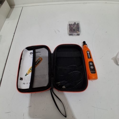 HARDELL 5-SPEED MINI CORDLESS ROTARY TOOL - 3.7V - ORANGE - (MODEL: Q0M-DC-4N) image 3