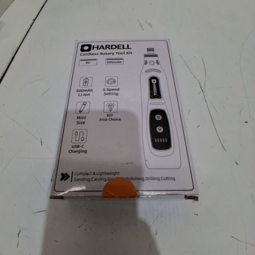 HARDELL 5-SPEED MINI CORDLESS ROTARY TOOL - 3.7V - ORANGE - (MODEL: Q0M-DC-4N) image 4