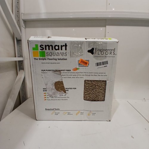 10PK SMART SQUARES IN A SNAP PEEL & STICK SOFT CARPET TILES, SEAMLESS - 18" X 18" , 22.5 SQ FT. - CLAYSTONE (708) - (MODEL: SQ108) image 2