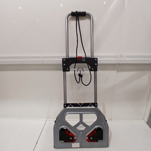 VEVOR FOLDING ALUMINUM HAND TRUCK - 309 LBS LOAD CAPACITY - RED/BLACK (MODEL: GZS120AT) image 2