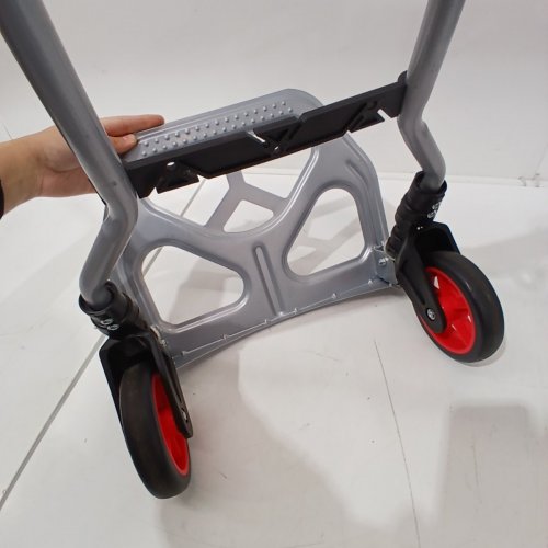 VEVOR FOLDING ALUMINUM HAND TRUCK - 309 LBS LOAD CAPACITY - RED/BLACK (MODEL: GZS120AT) image 4