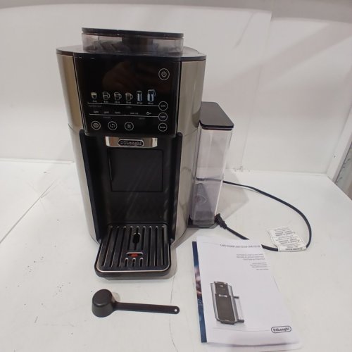 DELONGHI TRUEBREW 2-IN-1 SINGLE SERVE & DRIP COFFEE MAKER WITH BUILT-IN GRINDER - 5 CUP THERMAL CARAFE - BLACK/STAINLESS STEEL (MODEL: CAM51035M) image 4