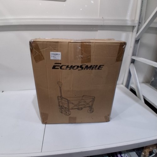 ECHOSMILE HEAVY DUTY ALL TERRAIN FOLDING WAGON - 350LBS CAP - BLACK/ORANGE image 4