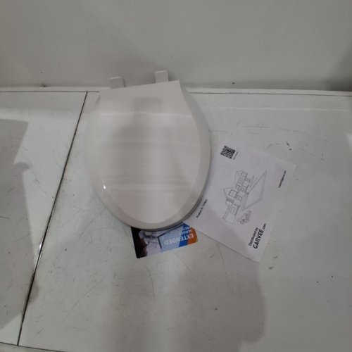 GARVEE ELONGATED SOFT CLOSE TOILET SEAT COVER / LID - 19" - WHITE (MODEL: PHO-0R8LA399) image 2