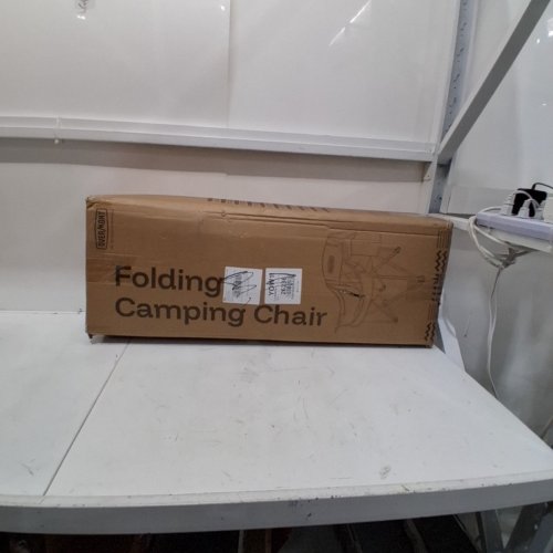 2PK OVERMONT OVERSIZED XL PADDED CAMPING CHAIR WITH CUP HOLDER AND SIDE POCKET - 450LBS MAX - BLUE (MODEL: OM000012) image 4