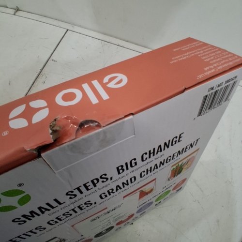 14PK ELLO REUSABLE FOOD BAGS - DIFFERENTE SIZES - MULTICOLOR (MODEL:1803429) image 3