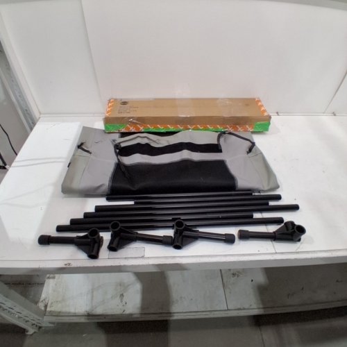 K&H PET PRODUCTS ELEVATED MESH COOLING PET COT - 42" X 30" X 7" - GREY/BLACK (MODEL: 100539744) image 2