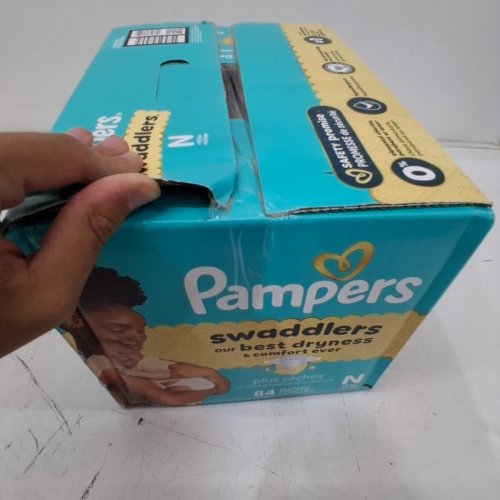 84PK PAMPERS SWADDLERS SIZE - NEWBORN (< 10 LBS) image 3