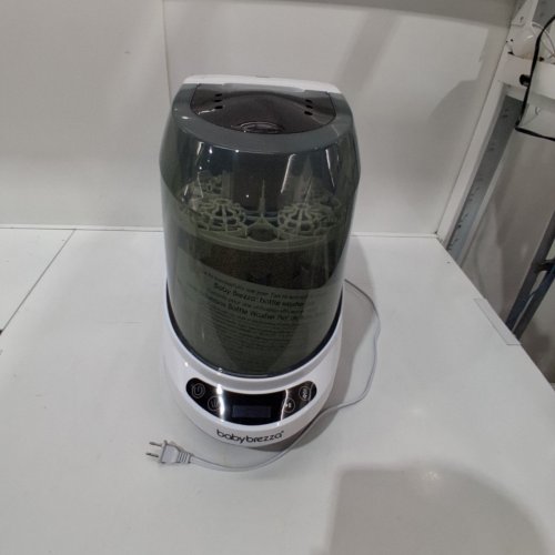 BABYBREZZA BOTTLE WASHER PRO 3-IN-1 WASHER/STERILIZER/DRYER - HOLDS 4 BOTTLES - BLACK/WHITE (MODEL: BRZ0103) image 3