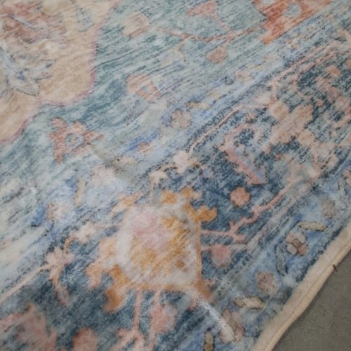RELEANY WASHABLE FLORAL AREA RUG - 5FT X 7FT - MULTICOLOUR image 4