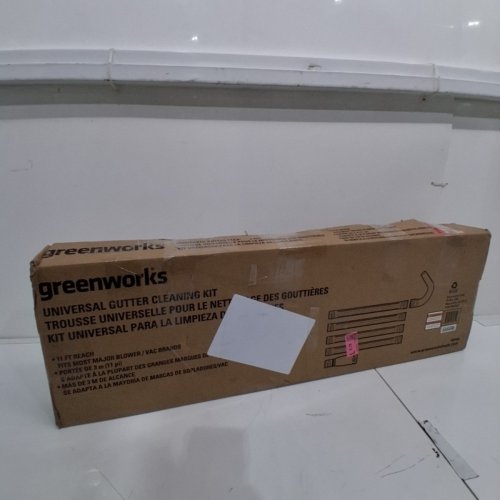 GREENWORKS UNIVERSAL GUTTER CLEANING KIT - FITS MOST 5" DIAMETER BLOWERS -11FT - BLACK (MODEL: GK0A00) image 4