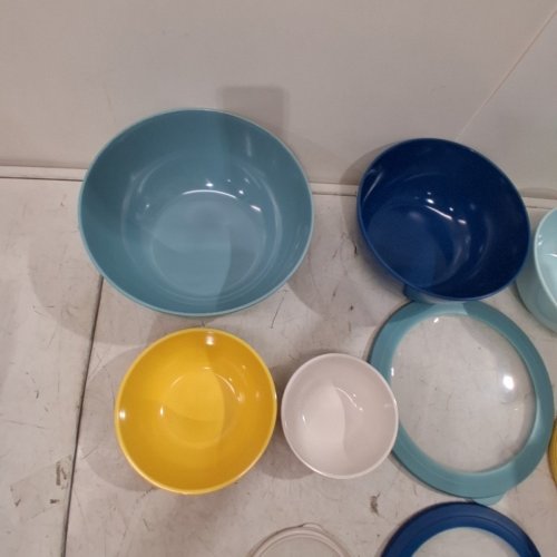 5PC PANDEX MELAMINE BRPA-FREE MIXING BOWL SET WITH LIDS - ASSORTED COLORS (MODEL: 1901780) image 3