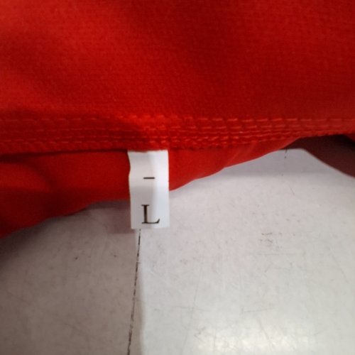 WOMEN'S DOUBLE BREASTED BLAZER JACKET - LARGE - RED image 3