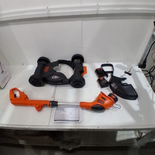 BLACK+DECKER 3-IN-1CORDLESS STRING TRIMMER, EDGER, AND LAWN MOWER WITH 2 BATTERIES, AND CHARGER - 6.5 AMP - ORANGE/BLACK (MODEL : MTC220/LST220) image 2