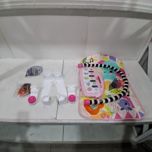 FISHER-PRICE BABY ACTIVITY MAT GLOW AND GROW KICK & PLAY PIANO GYM - AGES 0+ - PINK - (MODEL:HVX57) image 3