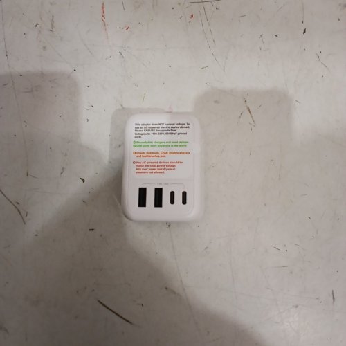 VYLEE TRAVEL PLUG ADAPTER - CANADA US TO EUROPE POWER ADAPTER WITH 4 AC OUTLETS AND 4 USB PORTS (2 USB-A, 2 USB-C) - WHITE (MODEL: OL-519EU) image 2