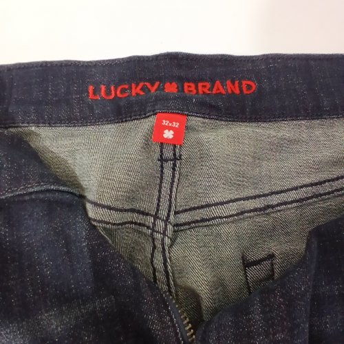 MENS LUCKY BRAND 363 VINTAGE STRAIGHT STRETCH JEANS - 32W/32 L - BLUE image 4