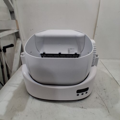 OPEN-TOP AUTOMATIC ROBOT LITTER BOX FOR MULTIPLE CATS WITH APP CONTROL - 10L - WHITE (MODEL: CH-ICB024) image 2