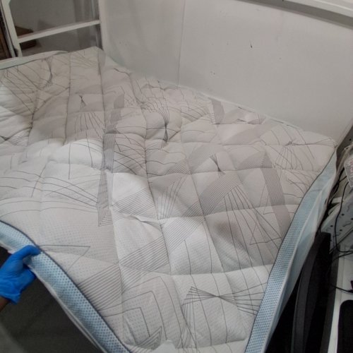 BEDLORE DUAL LAYER MEMORY FOAM PADDED MATTRESS TOPPER - 3" - QUEEN - WHITE image 2