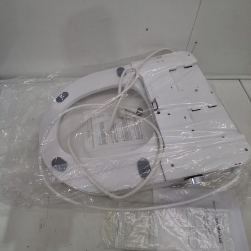 QMU HEATED BIDET TOILET SEAT ELONGATED WITH LED DISPLAY & REMOTE CONTROL - WHITE image 4