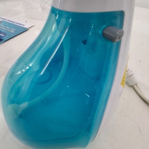 BEAUTURAL HANDHELD CLOTHING STEAMER WITH 30-SECOND HEAT UP & 8.79OZ WATER TANK - 1200W - AQUA/WHITE - (MODEL: 722NA-0001) image 3