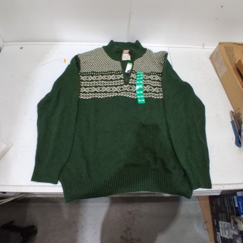 MEN'S WEATHERPROOF VINTAGE STYLE WINTER SWEATER - EXTRA LARGE - GREEN (STYLE: 1914523) image 2