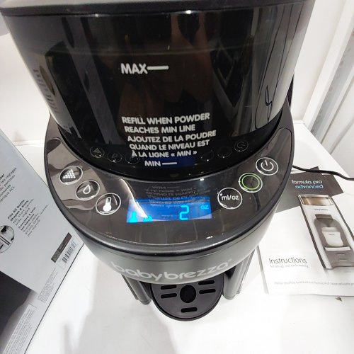 BABY BREZZA FORMULA PRO ADVANCED WIFI AUTOMATIC FORMULA DISPENSER - 9.9OZ - BLACK image 2