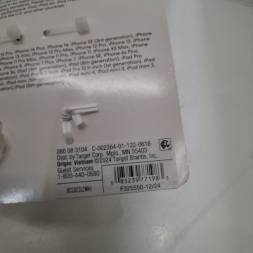 2PK DEALWORTHY FAST CHARGING USB-C TO LIGHTNING CABLES - 3FT EACH - WHITE image 2