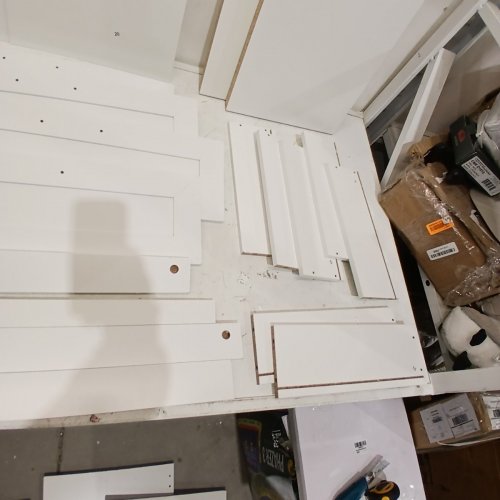 HOMFA 6 DRAWER WOODEN STORAGE CABINET WITH METAL HANDELS - WHITE (MODEL: BOT-MD-016VN) image 6