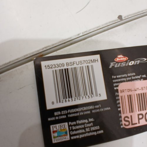 BERKLEY SPINNING FISHING ROD AND REEL - BLACK AND SILVER (MODEL: BSFUS702MH) image 2