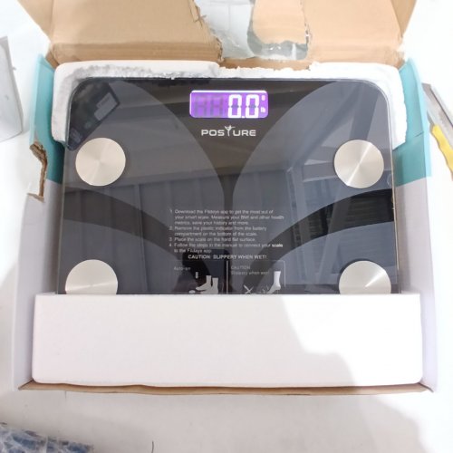 POSTURE SMART BODY COMPOSITION SCALE - 400 LBS CAP - BLACK (MODEL: FG220LB) image 3