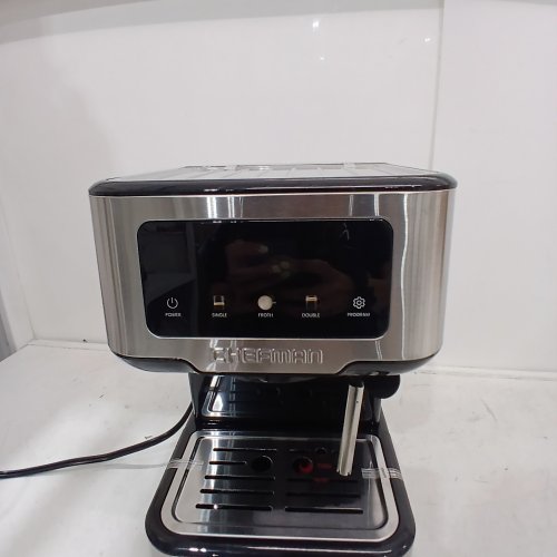 CHEFMAN CRAFTBREW 15-BAR PUMP DIGITAL ESPRESSO MAKER WITH STEAM WAND FOR LATTE & CAPPUCCINO - 1.5L - BLACK / SILVER (MODEL: RJ54-SS-15-D-AM) image 2