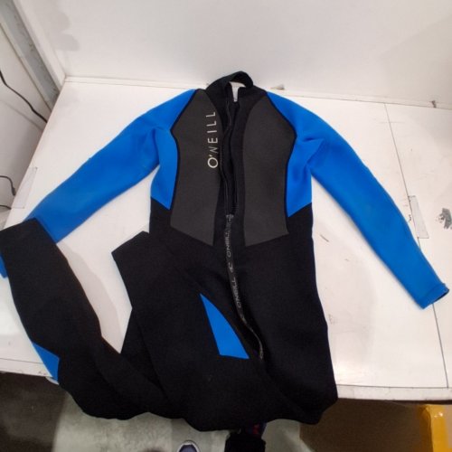 YOUTH O'NEILL BACK ZIP FULL WETSUIT - MEDIUM - BLACK /BLUE image 2