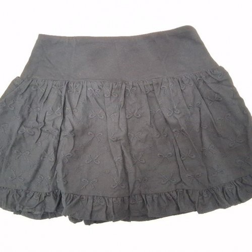 WOMEN'S NOBO BOW EMBROIDERED SKIRT - SMALL - BLACK (STYLE: NBS63598LD) image 2