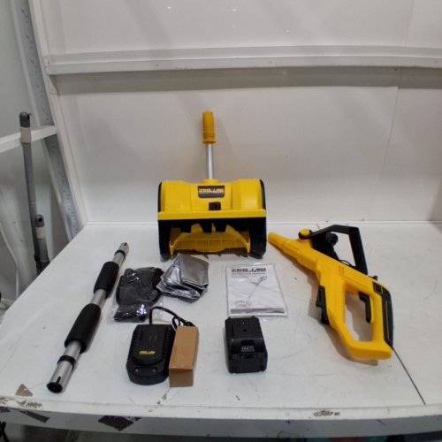 ZEGJAW CORDLESS ELECTRIC SNOW SHOVEL WITH 20 V BATTERY - 12" - YELLOW (MODEL: ASYSN1130020) image 4
