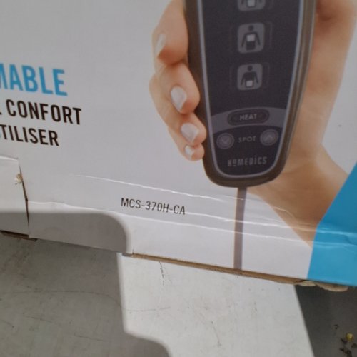 HOMEDICS DUAL SHIATSU MASSAGE CUSHION WITH HEAT - BROWN (MODEL: MCS-370H-CA) image 3