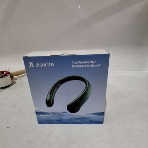 JISULIFE PORTABLE BLADELESS RECHARGEABLE NECK FAN - 3 SPEEDS, 4000 MAH - DARK GREEN (MODEL: FA14) image 4