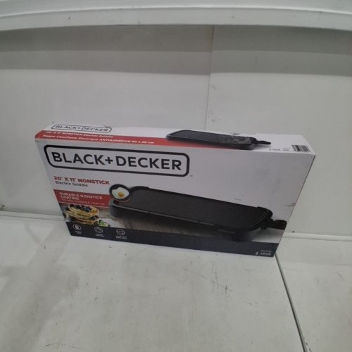 BLACK + DECKER FAMILY SIZED CORDED ELECTRIC GRIDDLE - 20" X 11" - BLACK (MODEL: GD2011BC) image 4